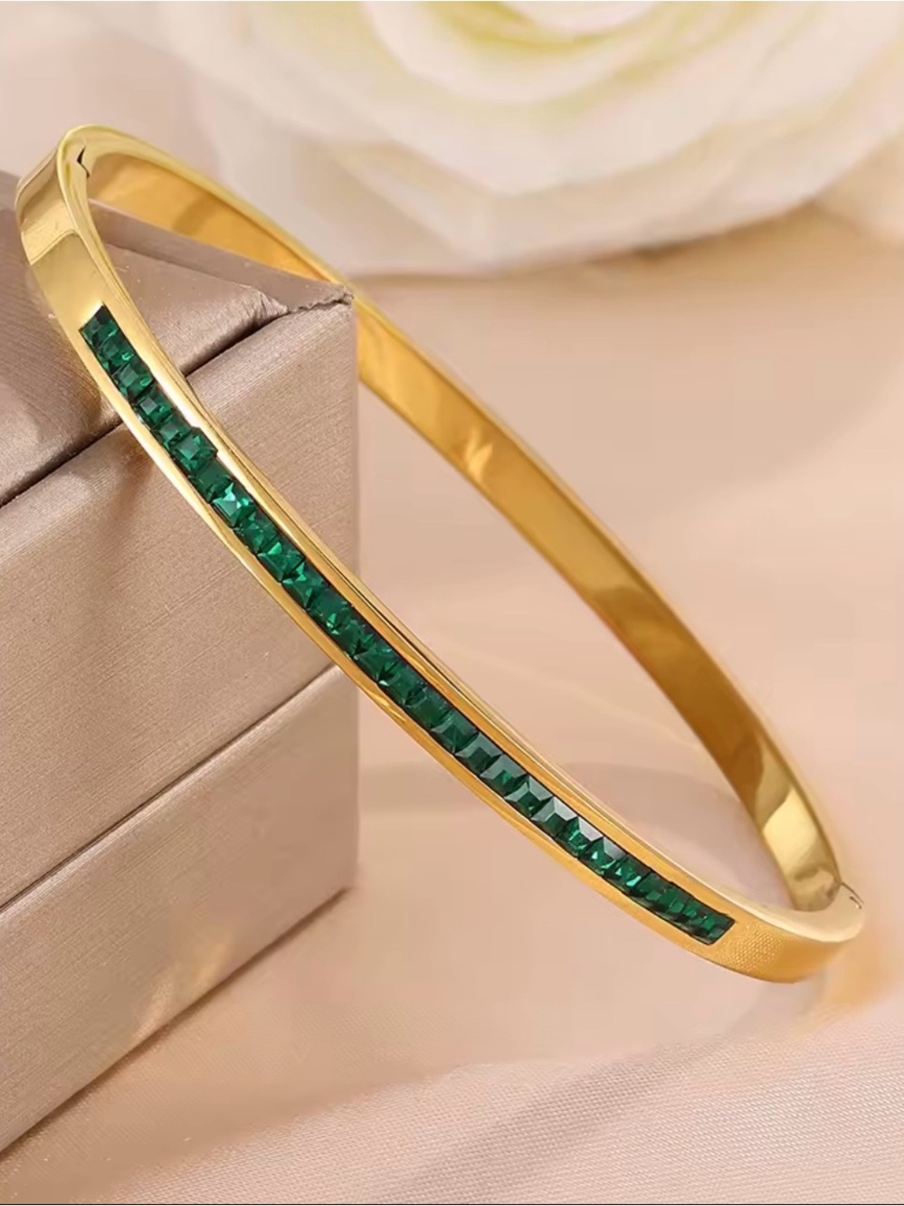18k gold plated stainless steel Bracelet 2 pieces